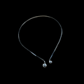 Minimalist Silver Torque Collar – Modern Statement Necklace