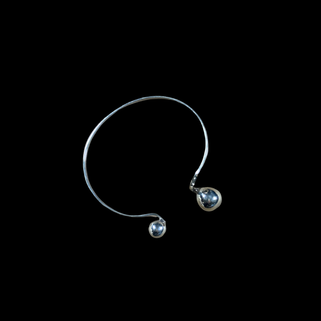 Sterling Silver Torque Cuff Bracelet – Minimalist Luxury Jewelry