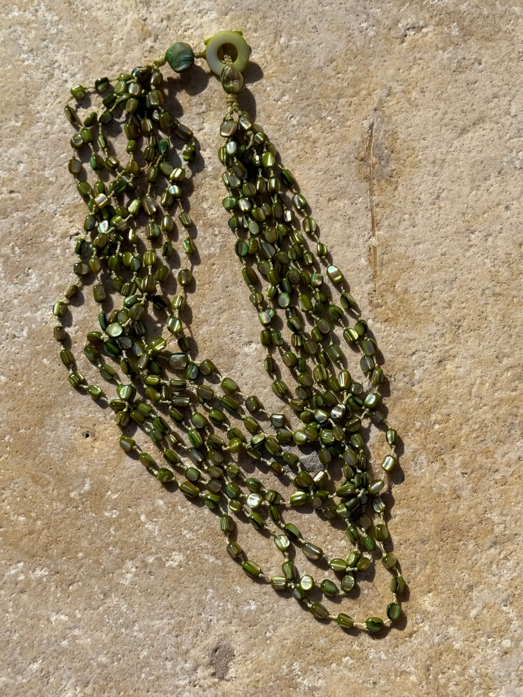 Sea Green Stone Necklace – Luxury Natural Gemstone Jewelry