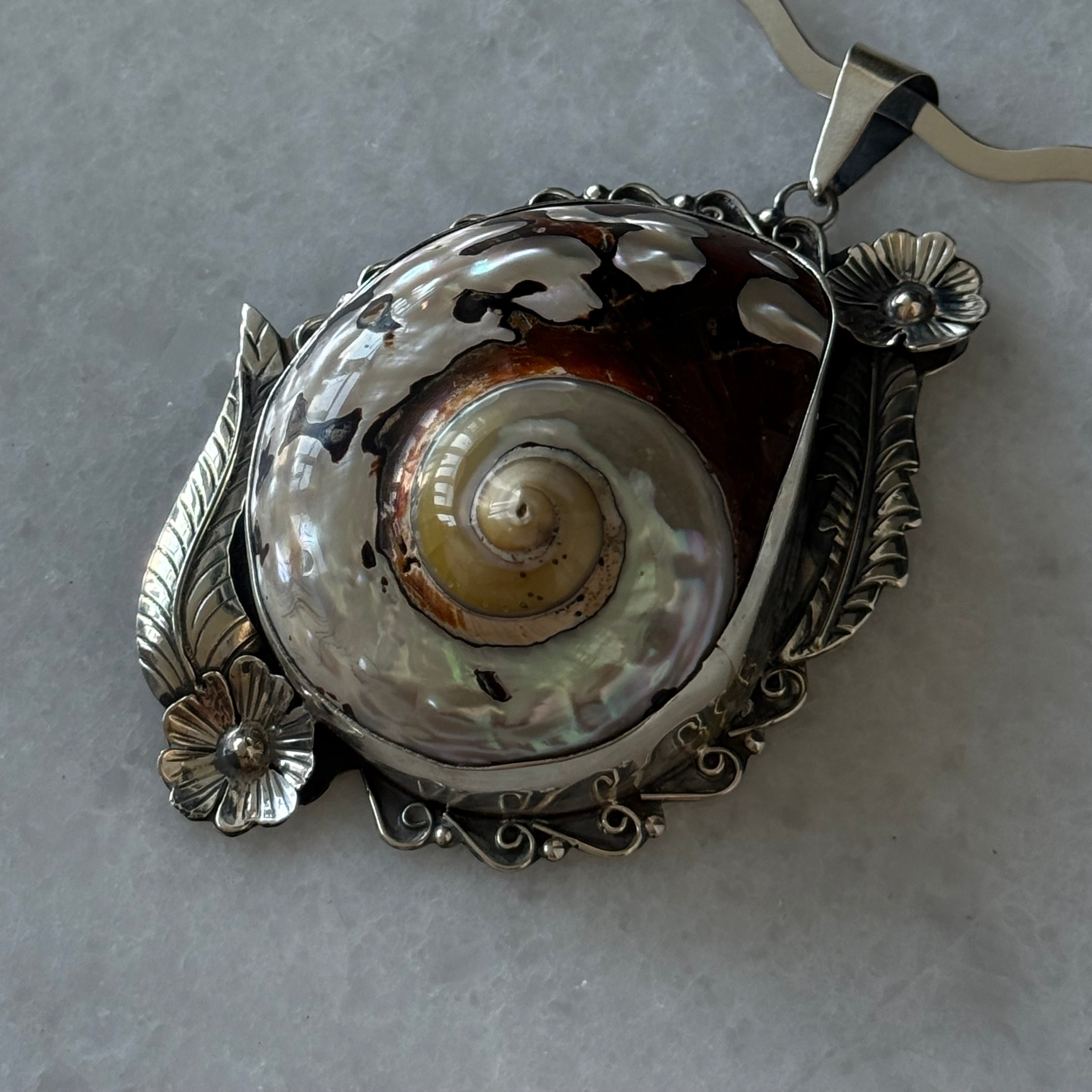 Seashell Statement Collar Necklace – Sterling Silver Coastal Jewelry