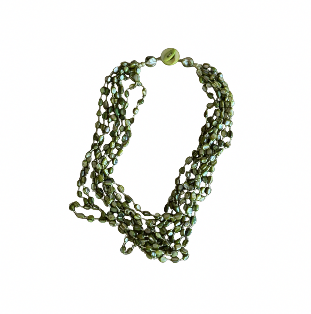 Sea Green Stone Necklace – Luxury Natural Gemstone Jewelry